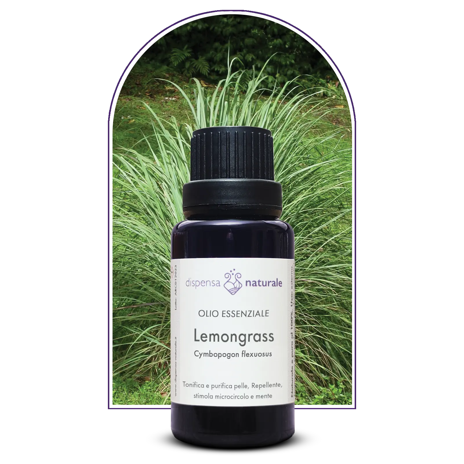 Olio Essenziale di Lemongrass, artigianale e senza pesticidi, Himalaya