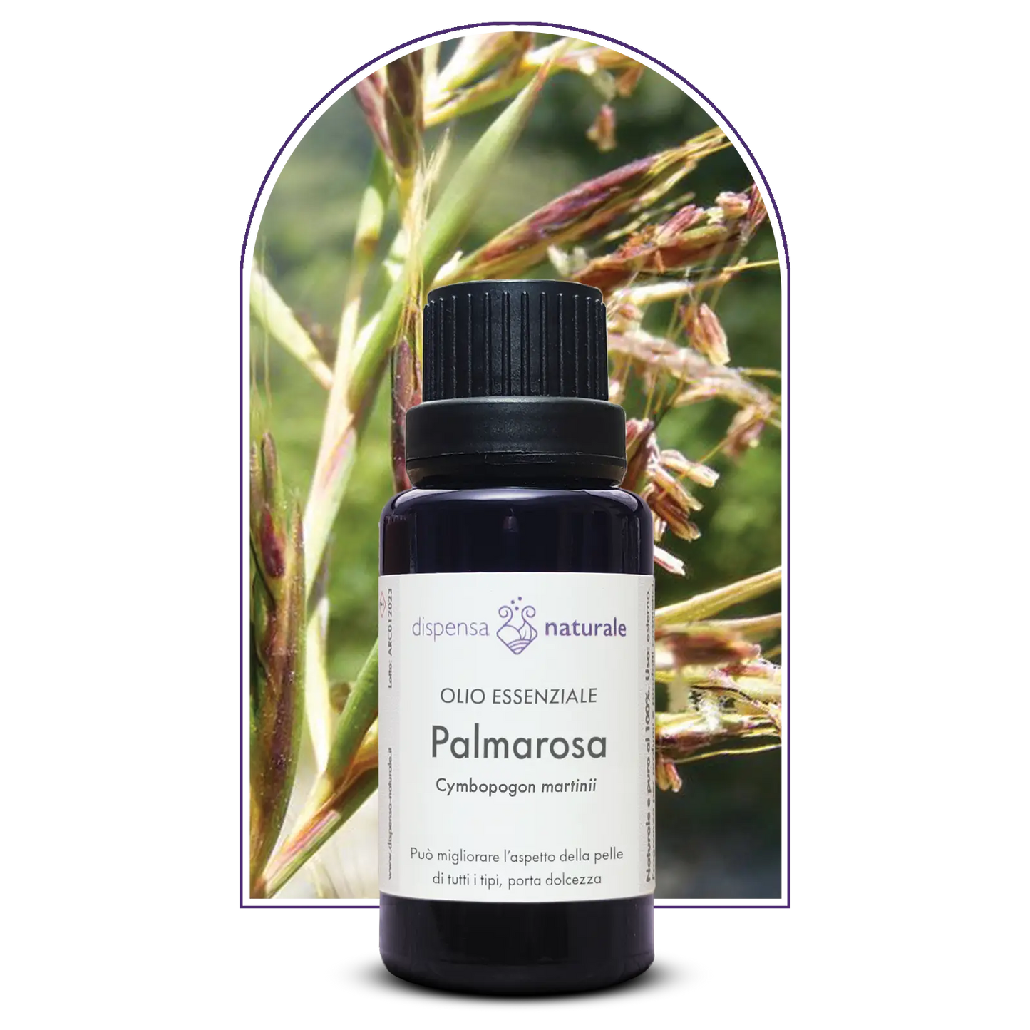 Olio Essenziale di Palmarosa, artigianale e senza pesticidi, India