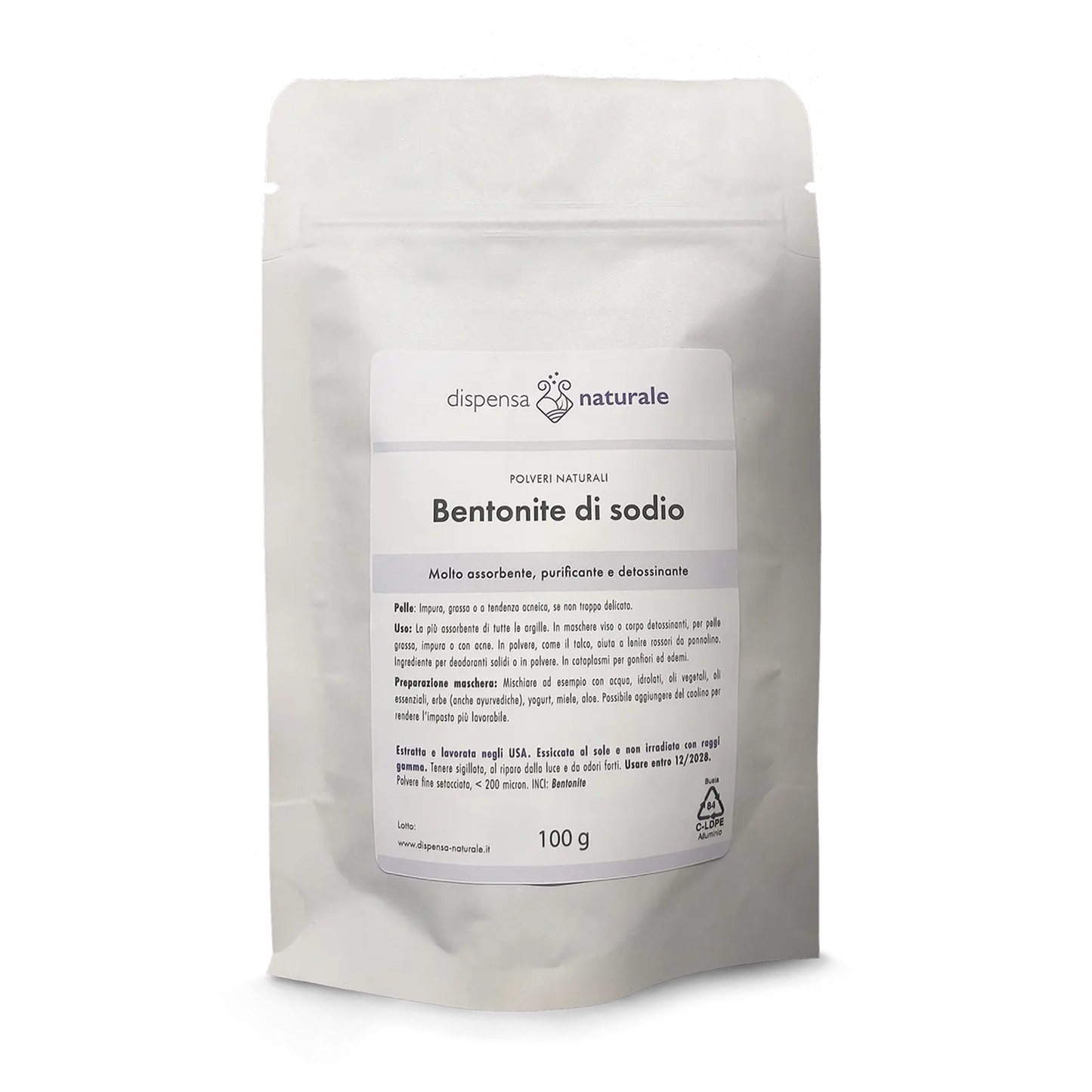 Argilla Bentonite Americana, Fine