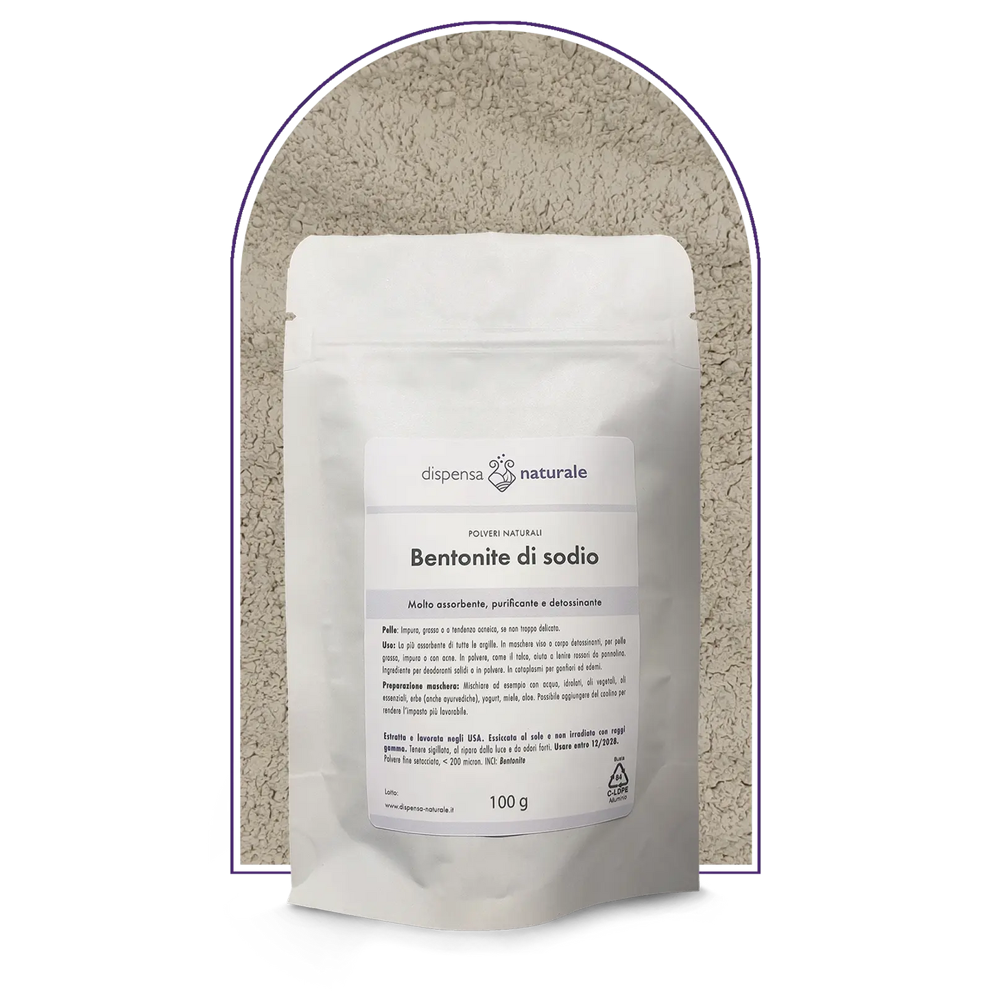 Argilla Bentonite Americana, Fine