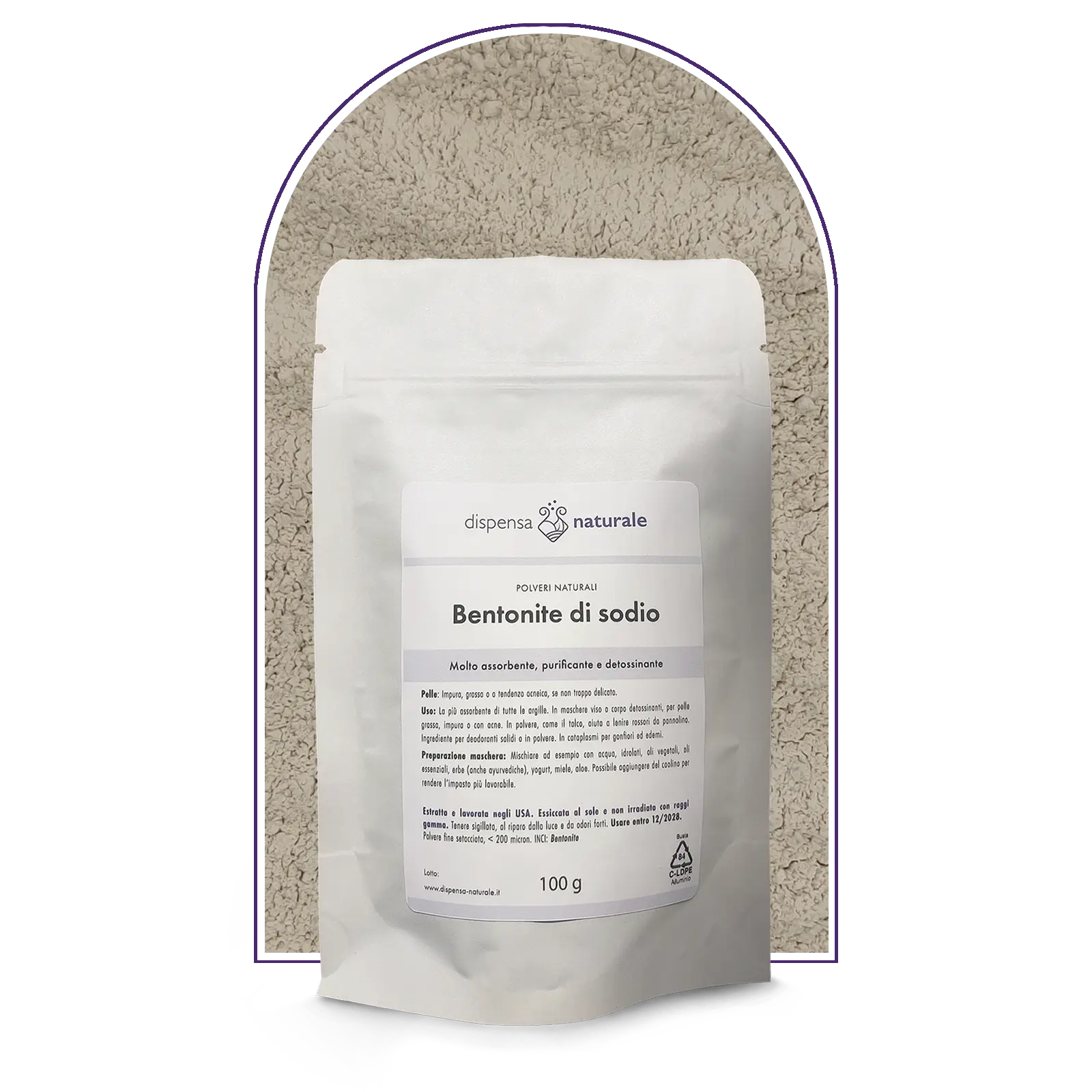 Argilla Bentonite Americana, Fine
