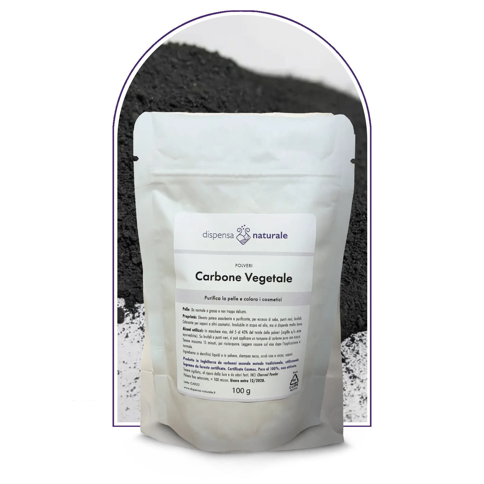 Carbone Vegetale da foreste Inglesi