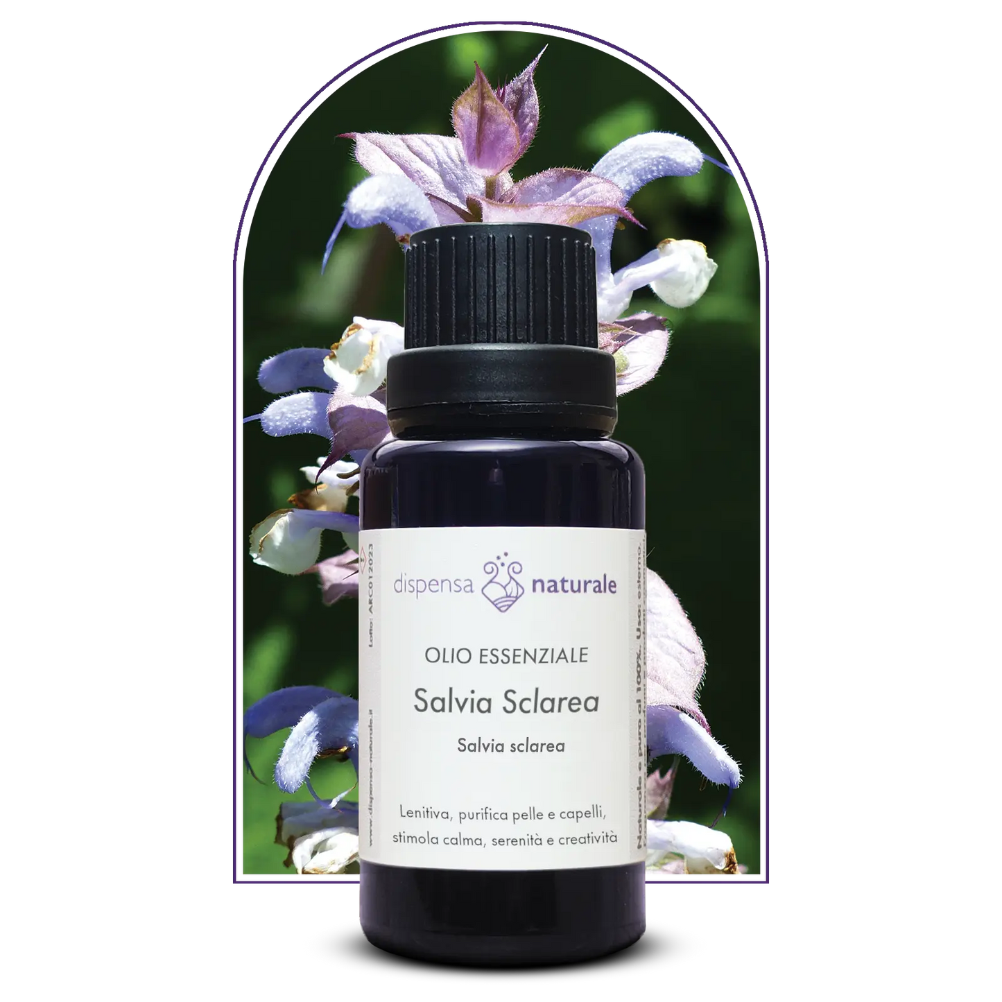 Olio Essenziale di Salvia Sclarea artigianale Italiana, senza pesticidi