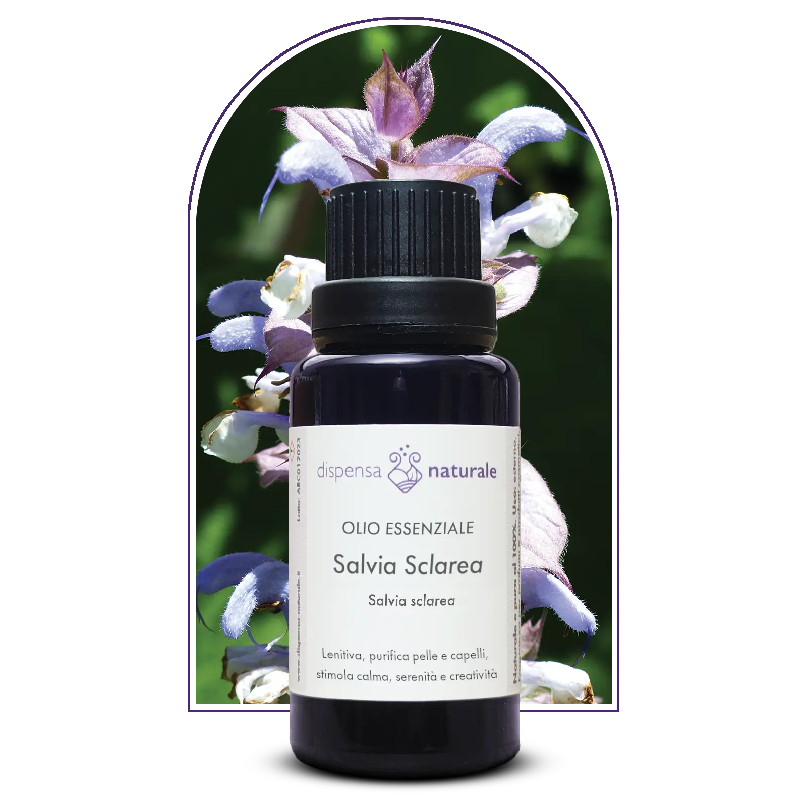 Olio Essenziale di Salvia Sclarea artigianale Italiana, senza pesticidi